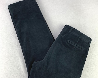 Luciano Barbera Corduroy Double Pleated Trousers Men 32x30 Cotton Wool Italy