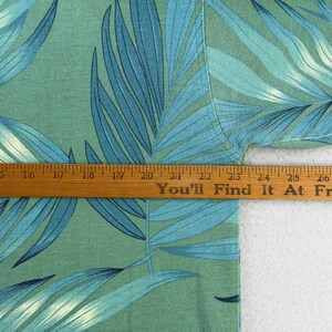 Tommy Bahama Palm Leaf Polo Shirt Mens Medium Green Tropical Hawaiian Cotton VTG image 8