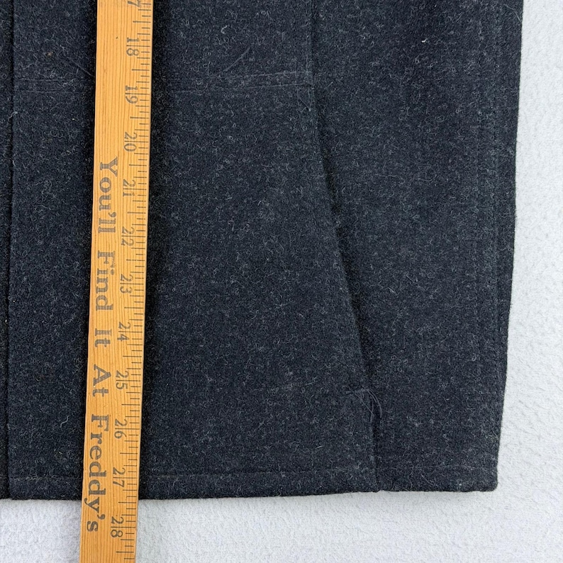 Vintage Filson Mackinaw Hunting Vest Mens 48 Style 20 Wool USA Heritage Charcoal image 7