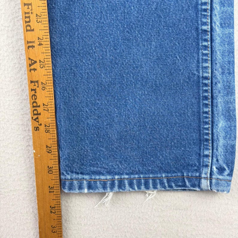 Wrangler Jeans Cowboy Cut 936 Men 36x33 Blue Slim-Boot Rodeo Work Faded Whiskers imagem 10