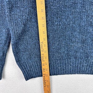 Pendleton Sweater Mens S Blue Quarter Zip Washable Shetland Wool Long Sleeve image 4