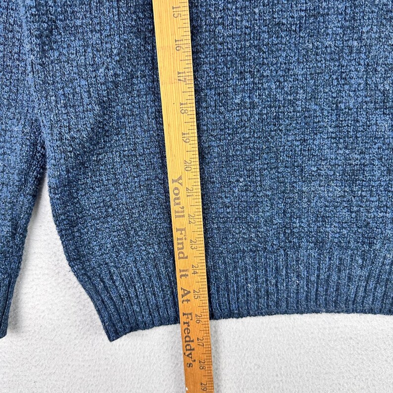 Pendleton Sweater Mens S Blue Quarter Zip Washable Shetland Wool Long Sleeve image 4