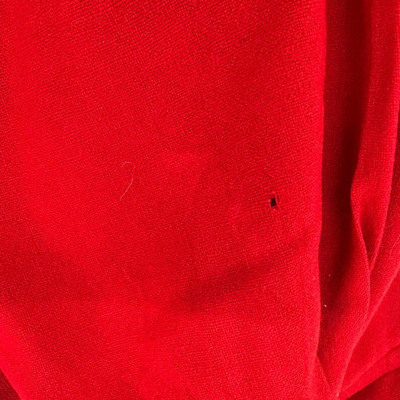 Vintage 60s Pendleton Jacket Womens L Red 100% Wool Pockets Button Front zdjęcie 10