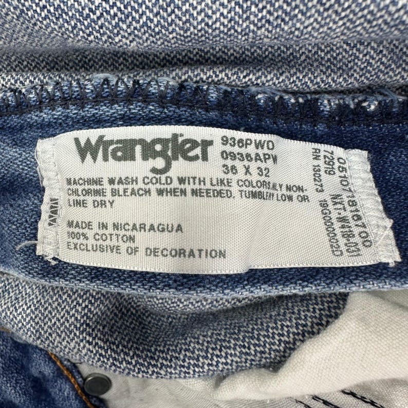 Wrangler Jeans 936MWZ Mens 36x32 Cowboy Cut Denim Faded Workwear Rodeo Retro image 4