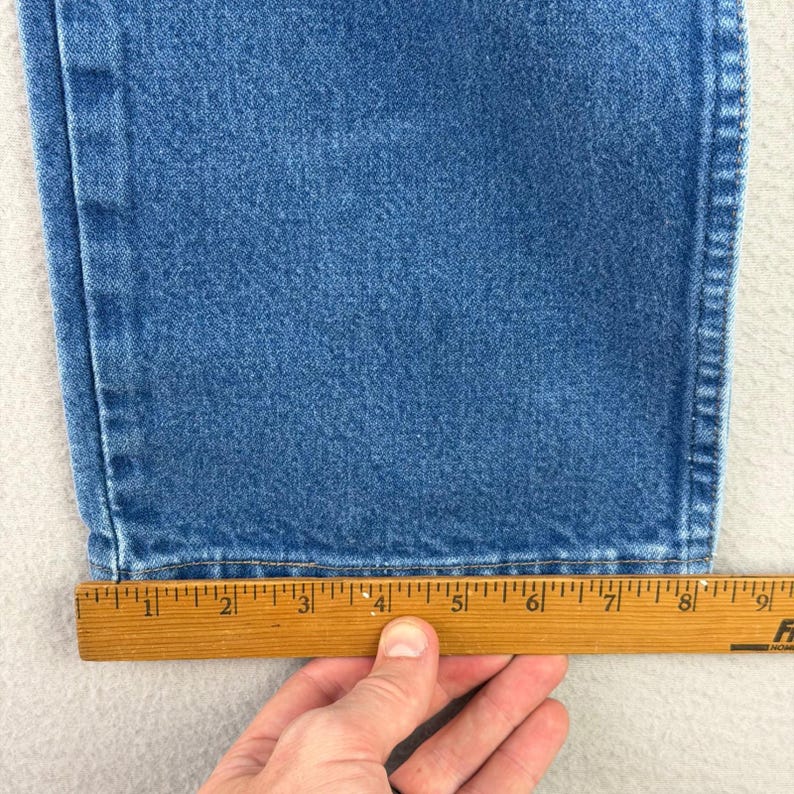 Wrangler Jeans 13MWZ Cowboy Cut Mens 36x32 Blue Denim Western Rodeo Retro Work immagine 10