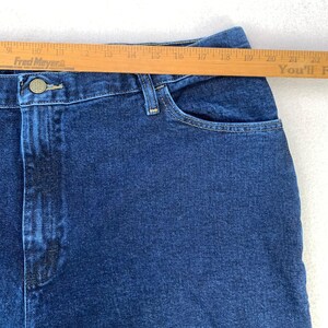 Jeans Wrangler Mom Jeans VTG para mujer, talla 20, lavado oscuro, tiro alto, pierna recta, estilo western. imagen 8