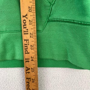 Vintage Y2K GAP 1969 Hoodie Mens M Green Zip Up Heavyweight Thick Distressed image 8