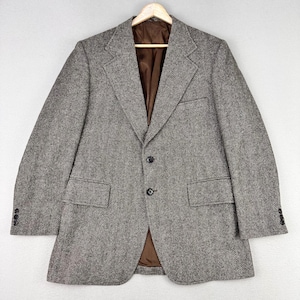80s Herringbone Coat - Etsy