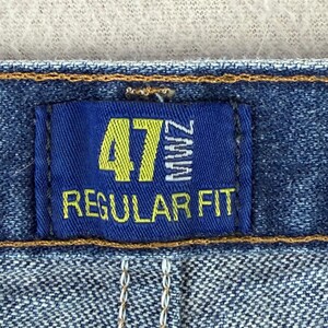Wrangler Jeans 47MWZ Cowboy Cut Mens 36x30 Blue Faded Distressed Denim Rodeo Y2K image 8