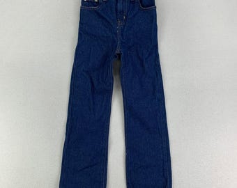 Vintage Faded Glory Jeans Girls 6 Blue Bootcut NWT Dark Wash Western