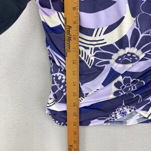 Free People Bodycon Mini Skirt Womens M Purple Abstract Colorful Floral Y2K immagine 6