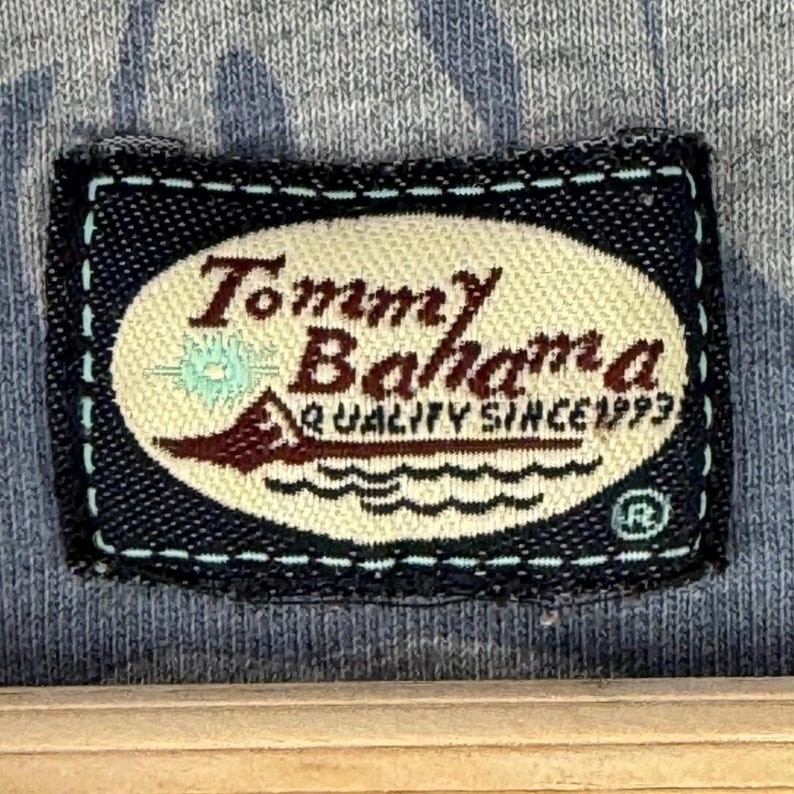 Tommy Bahama Pineapple Polo Shirt Mens XL Blue Tropical Palm Leaf Short Sleeve image 3