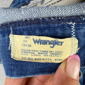 Wrangler Jeans Mens 29x30 Blue Cowboy Cut Straight Leg Made in USA image 6