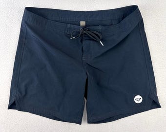 Vintage Roxy Boardshorts 6" Women Large Black Surf Swim Beach Y2K Performance
