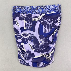 Free People Bodycon Mini Skirt Womens M Purple Abstract Colorful Floral Y2K immagine 2