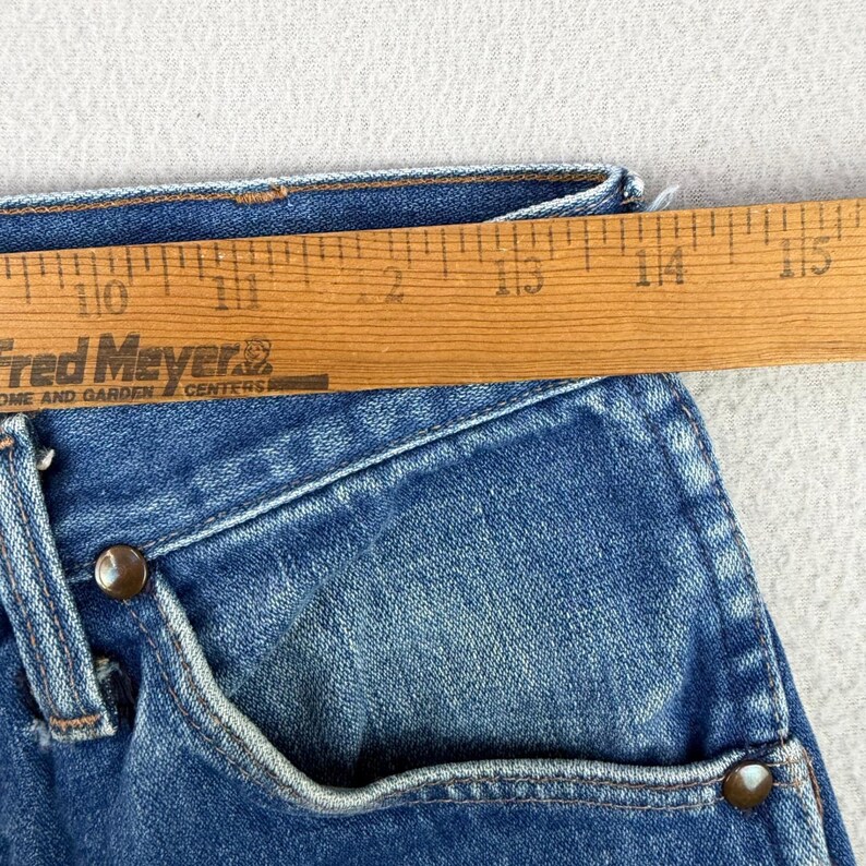 Wrangler Jeans Mens 29x30 Blue Cowboy Cut Straight Leg Made in USA image 5