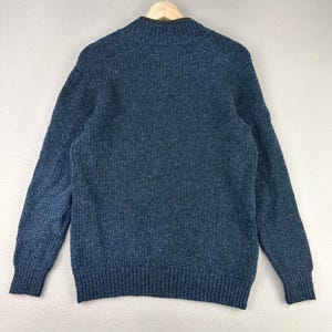 Pendleton Sweater Mens S Blue Quarter Zip Washable Shetland Wool Long Sleeve image 2