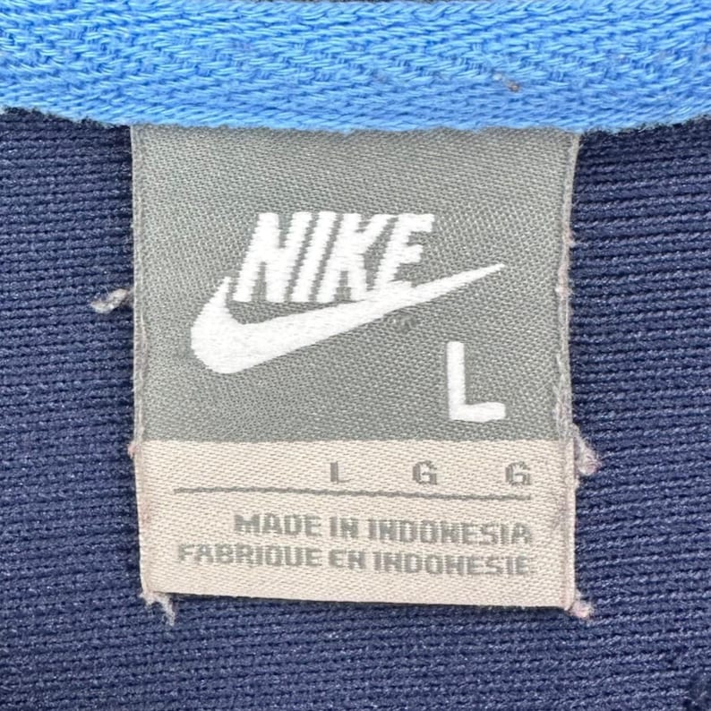 Vintage Y2K Nike Jersey T-Shirt Mens Large Blue Short Sleeve Athletic Tee Sports image 3