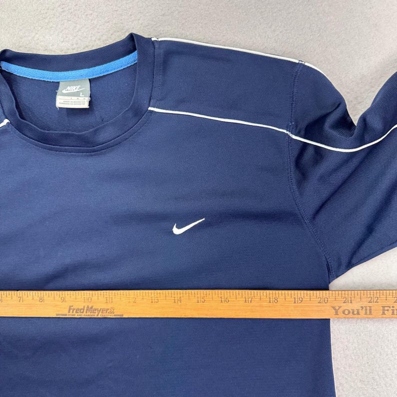 Vintage Y2K Nike Jersey T-Shirt Mens Large Blue Short Sleeve Athletic Tee Sports image 4