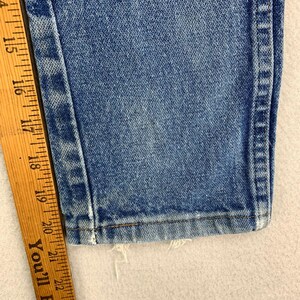 VTG Wrangler Jeans Kids 7 Slim Distressed Cowboy Cut 13MWZ Bootcut Whiskering Bild 9