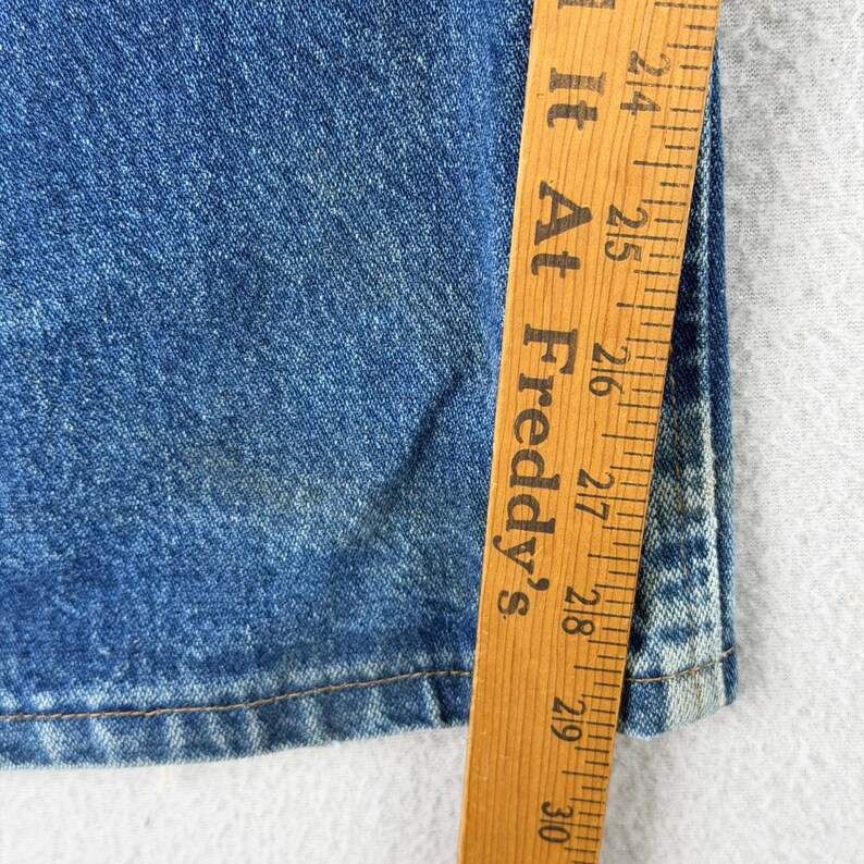Wrangler Jeans 47MWZ Cowboy Cut Mens 36x30 Blue Faded Distressed Denim Rodeo Y2K image 10