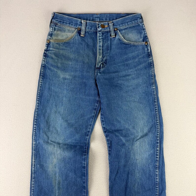 Wrangler Jeans Mens 29x30 Blue Cowboy Cut Straight Leg Made in USA image 2
