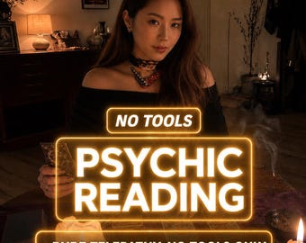 Lectura sin herramientas en la misma hora / Lectura psíquica detallada / Lectura precisa de tarot / Lectura intuitiva de 1 hora / Orientación psíquica