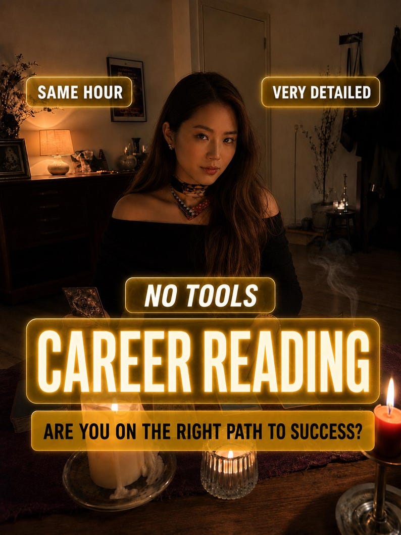Same Hour Career Reading | Career Guidance Psychic Reading | Career Tarot Reading | Finance Reading | Career Predictions | Job Reading image 1