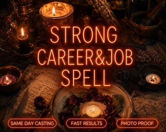 Strong Career Spell Same Day | Etsy Witch Job Spell | Get a Job Promotion | Manifest Career Ritual | Fast Results
