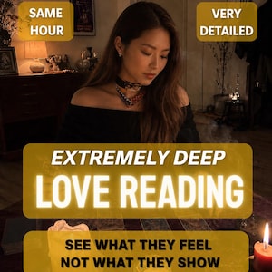 In Depth Love Reading | Best Psychic Love Reading | Same Hour Love Tarot Reading | Accurate Love Reading | Twin Flame Reading image 1