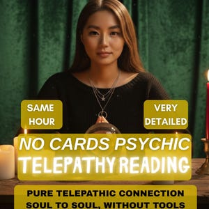 Lectura telepática detallada a la misma hora / Lectura mental precisa / ¿Qué está pensando de mí? / Leer su mente / Lectura telepática psíquica