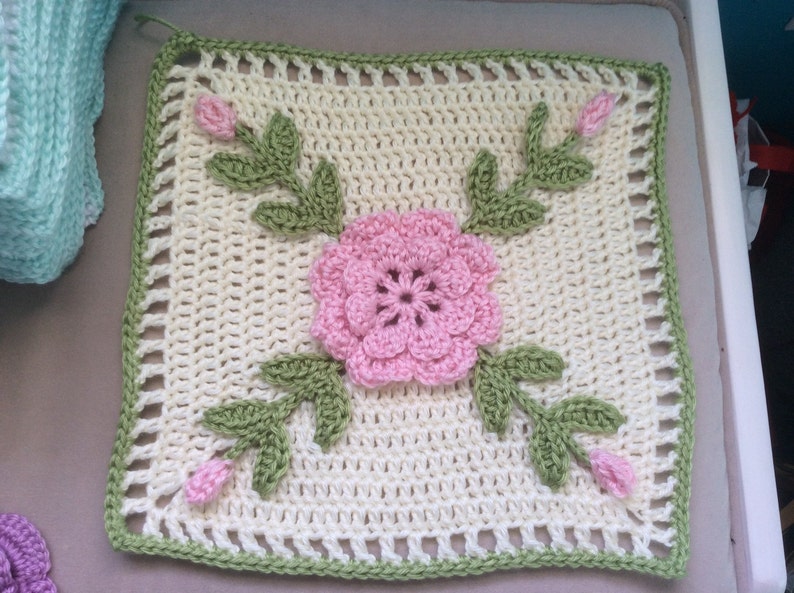 Pink Roses Afghan Blanket Throw Made Fresh After Sale 20 Etsy