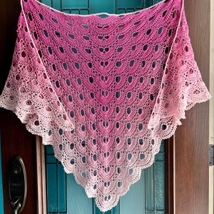 Crocheted Cotton Lace Shawl Scarf Wrap Scarf Handmade - Ready to Ship