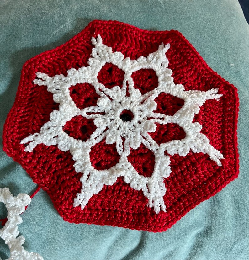 Elsa Frozen Inspired Snowflake Afghan Crocheted Blanket Made Etsy