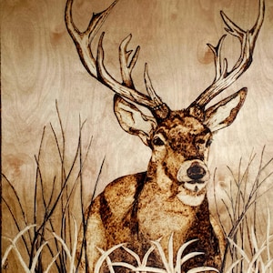 Keeping Watch - Original Woodburn Fine Art Piece