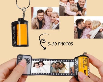 Custom Photo Film Roll Keychain | Camera Film Keychain | Personalized Photo Film Roll | Photos Film | Anniversary Gifts | Couples Gift!