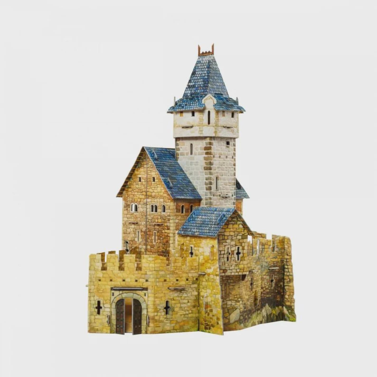 Cardboard Model Kit, Medieval Castle, Hunting Castle, Architecture ...