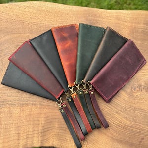 Cadeau pour la fête des mères - Porte-monnaie en cuir pour femme - Portefeuille personnalisé pour femme - Cadeau fait main pour elle ou pour femme - Gravé cadeau personnalisé - Cadeau d'anniversaire