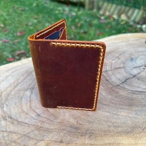 Porte-cartes en cuir pour homme - Portefeuille en cuir personnalisé pour homme - Gravure personnalisée pour la fête des pères - Cadeau d'anniversaire pour lui - Portefeuille fin pour homme