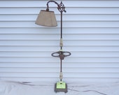 Vintage 1930 39 s Bridge Arm Floor Lamp Smoking Stand