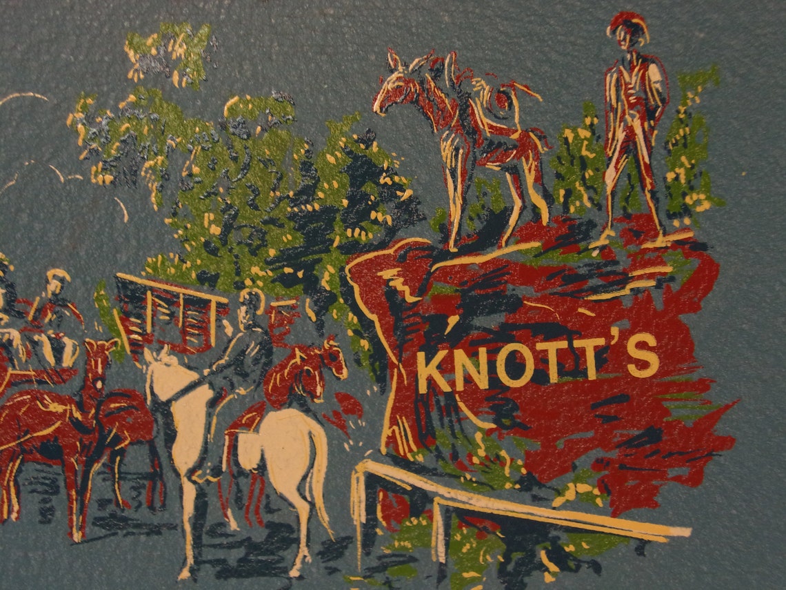Vintage 1960's Knott's Berry Farm Souvenir Tray Etsy