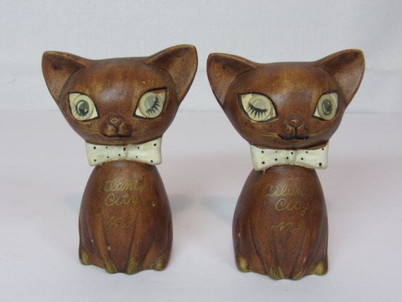 Vintage 1950's/1960's Kitty Cat Salt & Pepper Shakers - Etsy