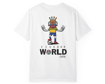 Ecuador Soccer World Cup 2026 T-Shirt, Globe Graphic Tee