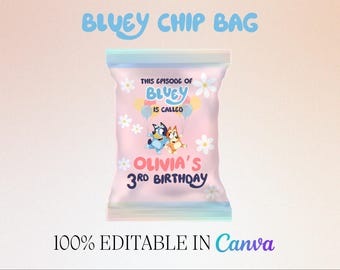 Bluey Chip Bag Template (Digital)