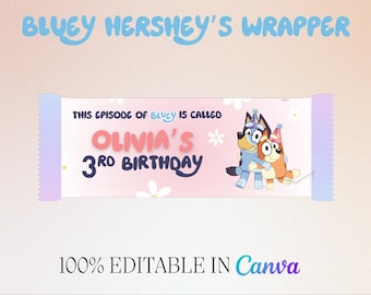 Bluey Hershey’s Bar Wrapper (Digital)