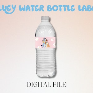 Bluey Water Bottle Labels (Digital)