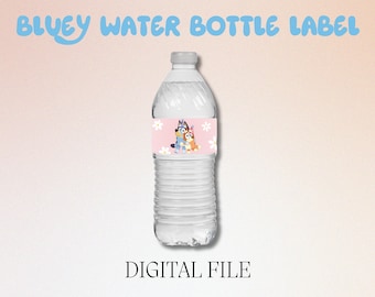 Bluey Water Bottle Labels (Digital)