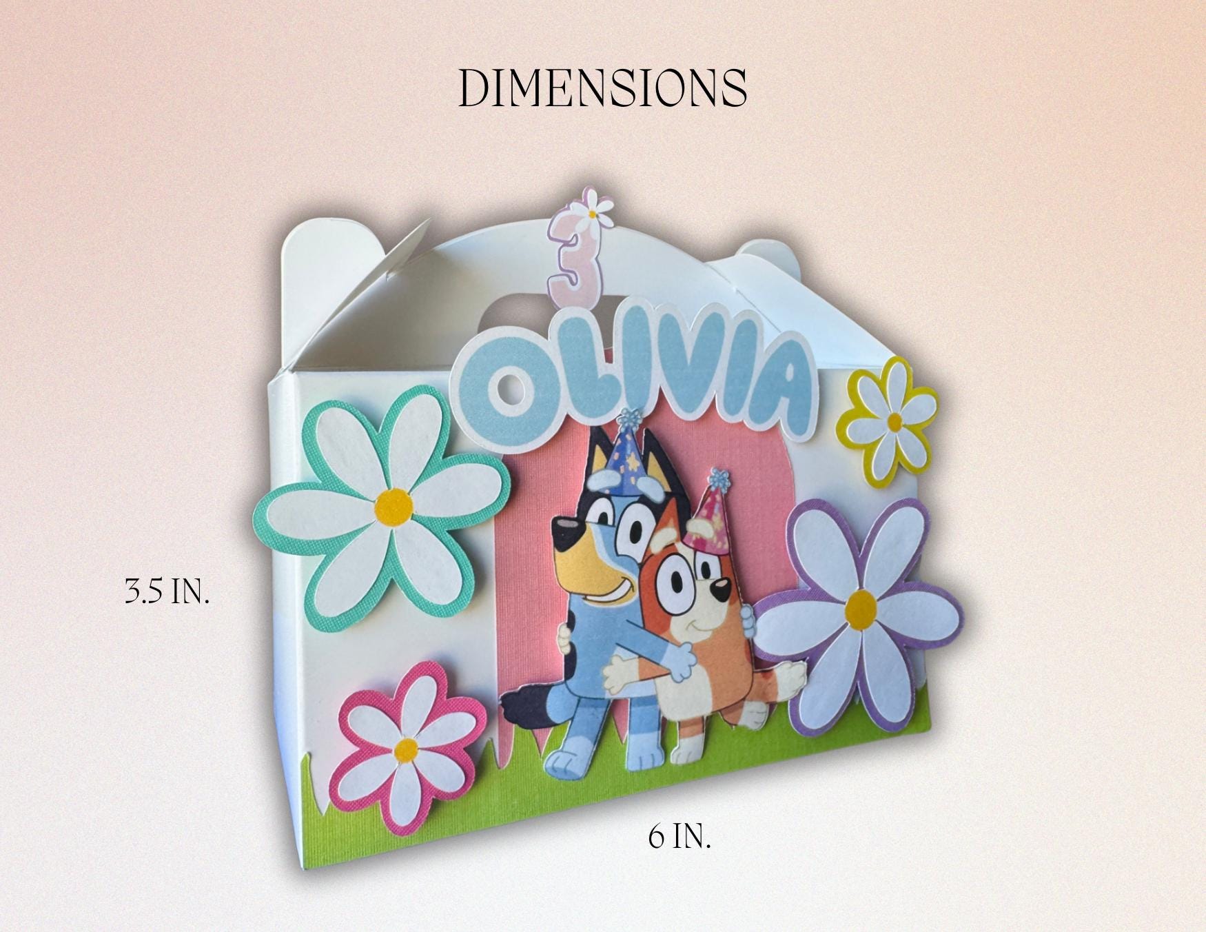 Personalized Bluey Favor Boxes by Livly Crafted