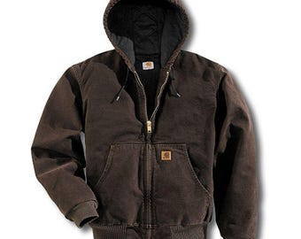 Carhartt アクティブジャケット J130 BLK sand stone Carhartt J130 Sandstone Active Jacket - Etsy