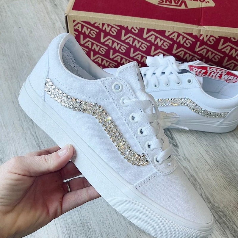 Vans Skool Rhinestone Rhinestone Vans - Etsy